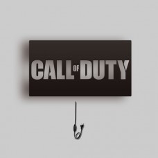 Wooden Call of Duty lamp 