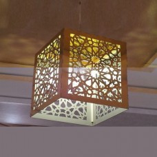 Wooden pendant lamp