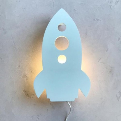 Wooden lamp  Missile