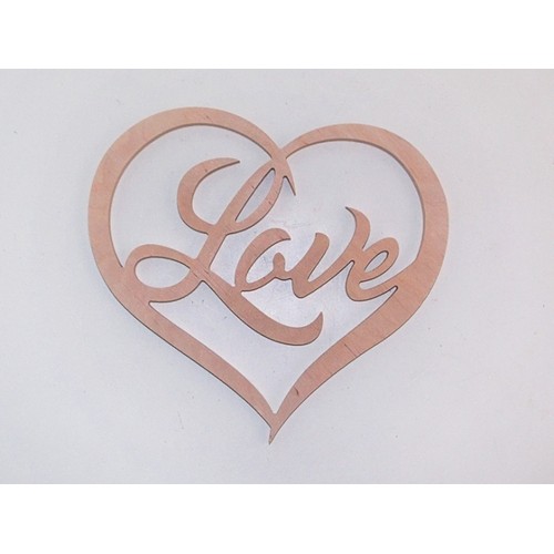 Wooden heart Love