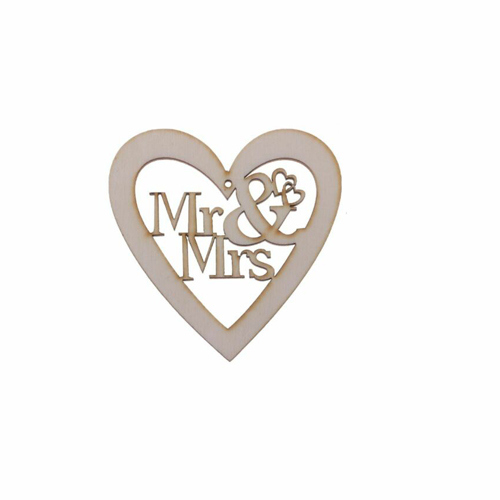 Wooden heart Mr and Mrs Wooden heart Mr and Mrs