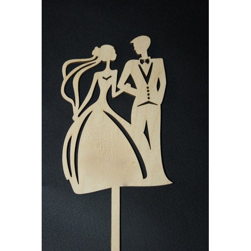 Wedding cake topper at your color choice