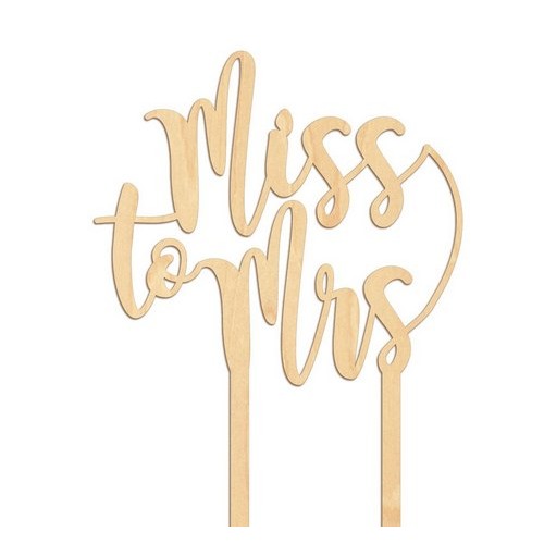 Wedding cake topper at your color choice