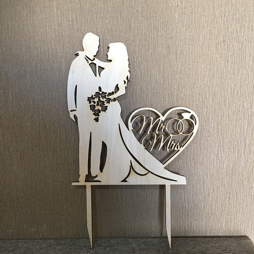 Wedding cake topper at your color choice