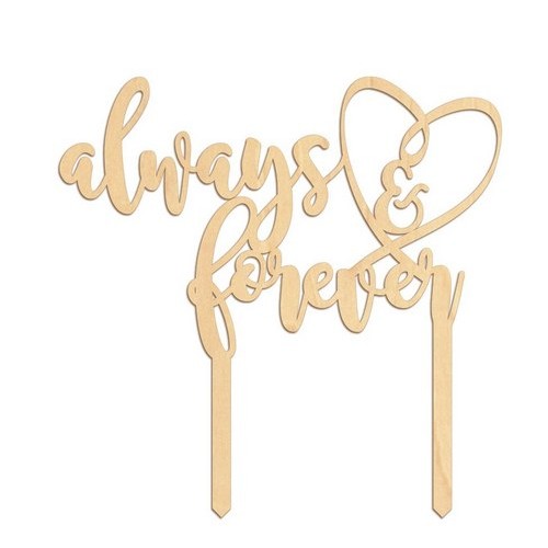 Wedding cake topper at your color choice