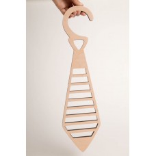 Wooden hanger for bow ties