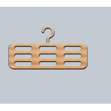 Wooden hanger for scarves