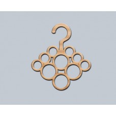 Wooden hanger for scarves