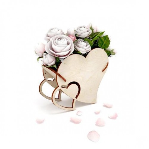 Wooden heart box Wooden heart box