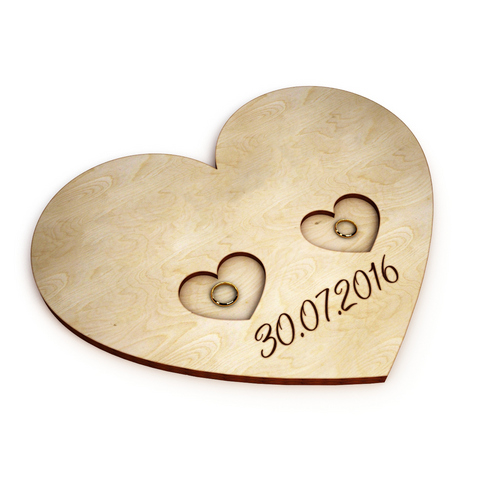 Wooden wedding rings box Wooden wedding rings box