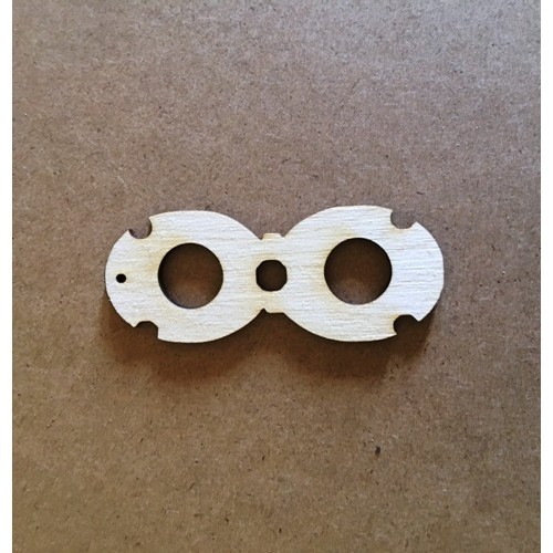 Wooden earphones' holder