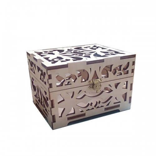 Wooden jewelry box with engraved text of your choice Wooden jewelry box with engraved text of your choice