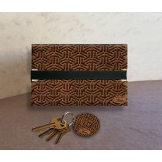 Wooden card holder/wallet