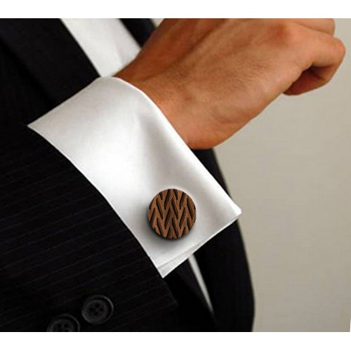 Wooden cuff links Grivola Wooden cuff links Grivola