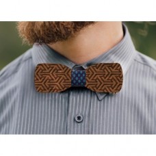 Wooden bow tie Nevis