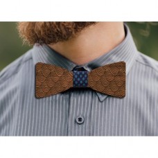 Wooden bow tie Fuji