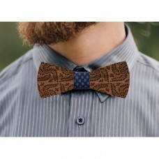 Wooden bow tie Pizol