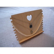 Wooden jewelry holder stand