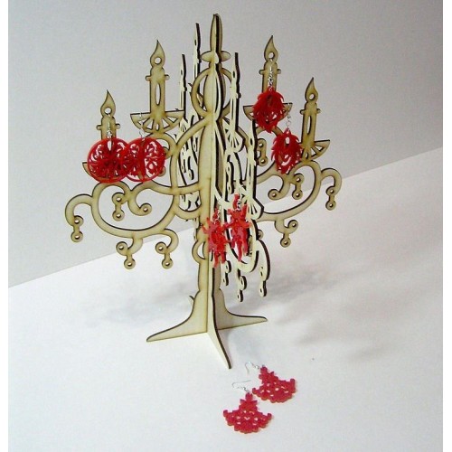 Wooden jewelry holder stand Wooden jewelry holder stand