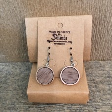 Wooden jewellery with two kinds of wood