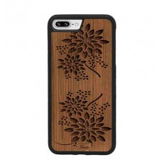 Wooden phone case for iPhone  Flowers