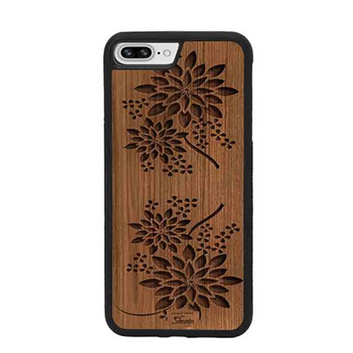 Wooden phone case for iPhone Flowers Wooden phone case for iPhone Flowers