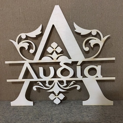 Wooden monogram name of your choice