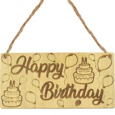 Wooden birthday sign
