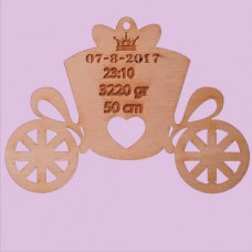 Wooden birthday celebration Princess carriage