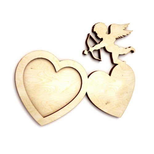 Wooden photo frame Saint's Valentine Wooden photo frame Saint's Valentine