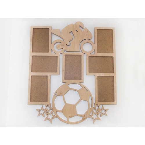 Wooden photo frame Football Wooden photo frame Football