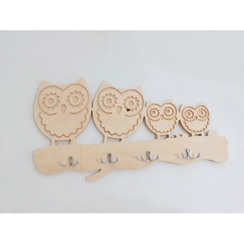 Wooden hanger Owls Wooden hanger Owls
