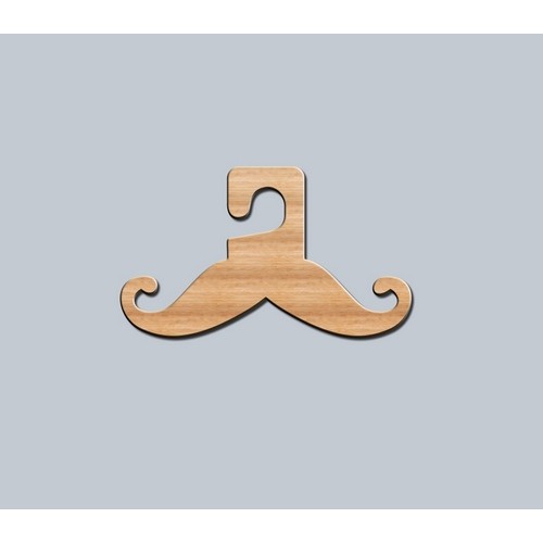 Wooden hanger Moustache Wooden hanger Moustache