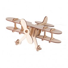 Wooden 3D airplane