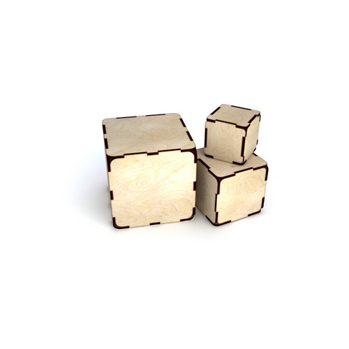 Wooden cube at your size of choice Wooden cube at your size of choice