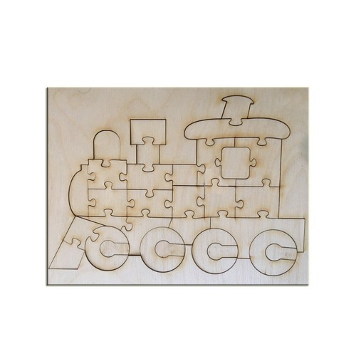Wooden train puzzle Wooden train puzzle