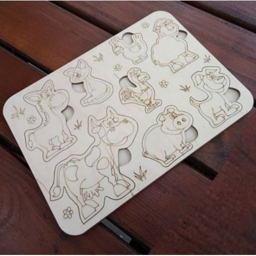 Wooden animals puzzle Wooden animals puzzle