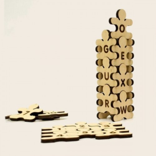 Wooden family puzzle – Alphabet letters Wooden family puzzle – Alphabet letters