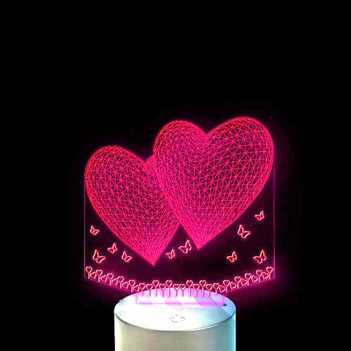 Acrylic lamp Love Acrylic lamp Love