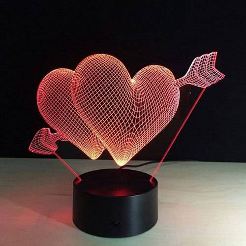Acrylic lamp Hearts Acrylic lamp Hearts