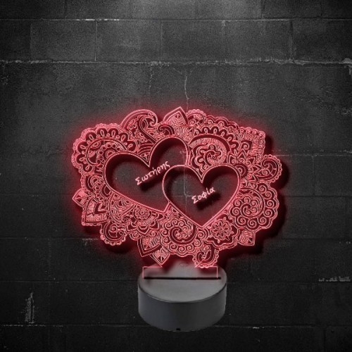 Plexiglas led Heart with text of your choice Plexiglas led Heart with text of your choice