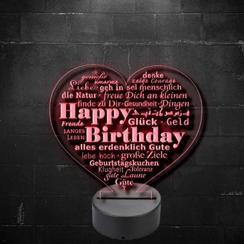 Plexiglas led Happy Birthday Plexiglas led Happy Birthday