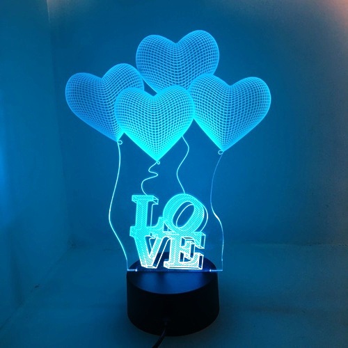 Acrylic lamp Love Acrylic lamp Love