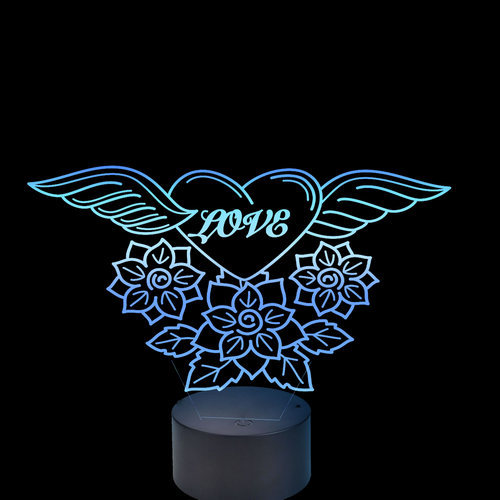 Acrylic lamp Love Acrylic lamp Love