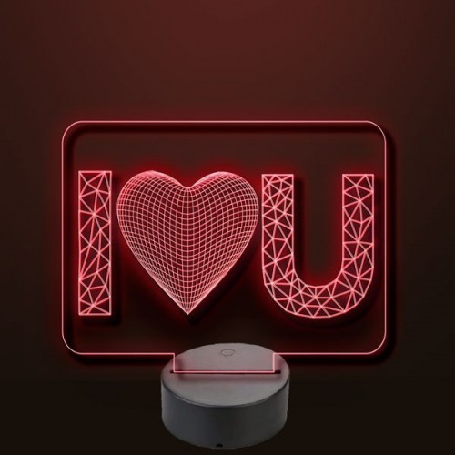 Plexiglas led I love you Plexiglas led I love you