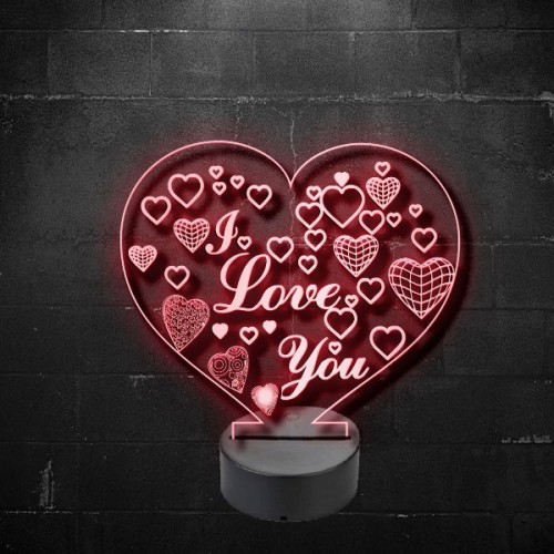 Plexiglas led I love you Plexiglas led I love you