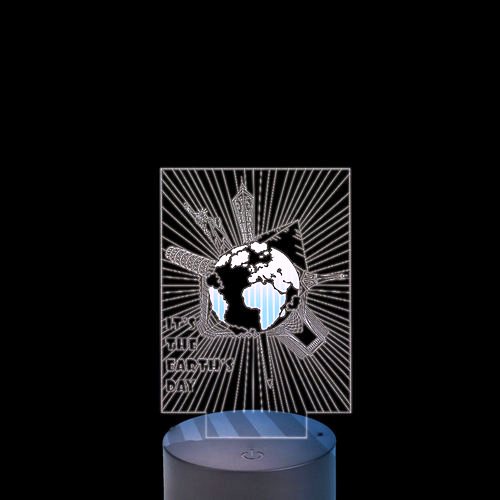 Acrylic lamp Word's day