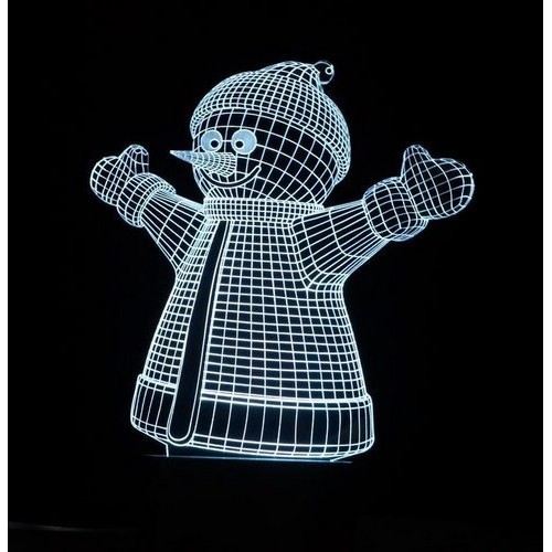 Acrylic lamp snowman Acrylic lamp snowman