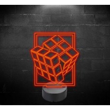 Plexiglas led ruby's cube