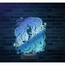 Acrylic lamp Woman